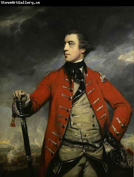 Sir Joshua Reynolds Oil on canvas portrait of British General John Burgoyne.